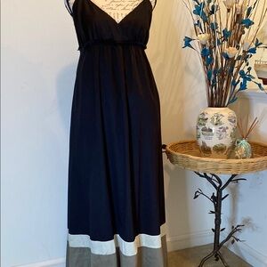 Calvin Klein Jeans Black Long Maxi Dress fully lined - Large